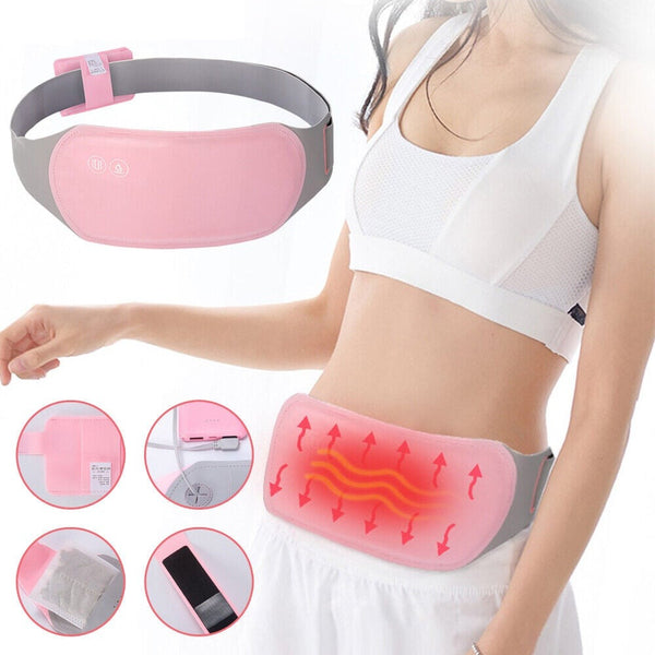 Lady Menstrual Heating Pad Warm Palace Belt Relieve Menstrual Pain Hot Compress Massager Uterus Cold Dysmenorrhea Relieving Belt